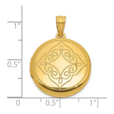 Gold-Plated Sterling Silver Round Locket – view 5