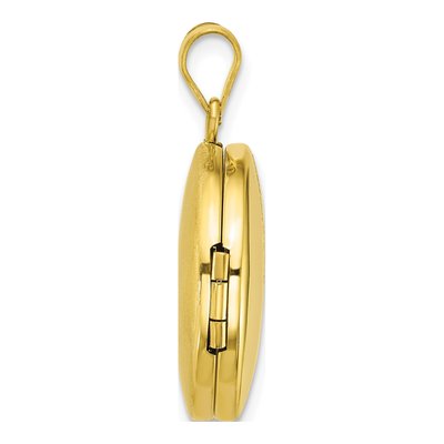 Gold-Plated Sterling Silver Paw Print Locket – view 2