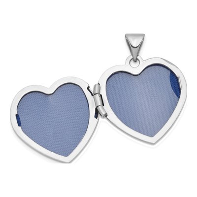 Sterling Silver Crystal Heart Locket – view 6