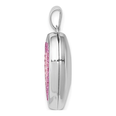 Sterling Silver Crystal Heart Locket – view 3