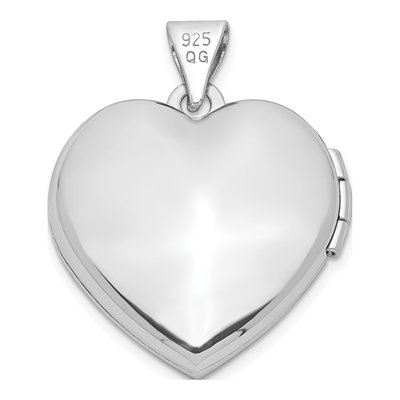 Sterling Silver Crystal Heart Locket – view 4