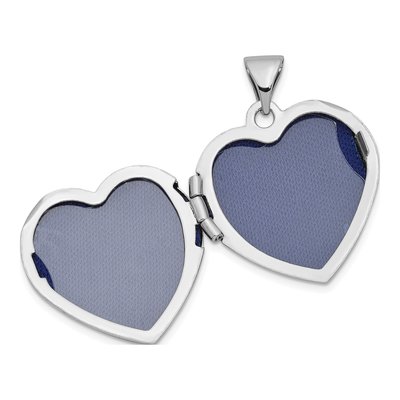 Sterling Silver Crystal Heart Locket – view 6