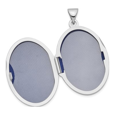 Sterling Silver Oval Cross Locket – view 6