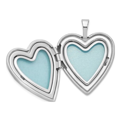 Sterling Silver Enamel Butterfly Heart Locket Pendant Necklace – view 6