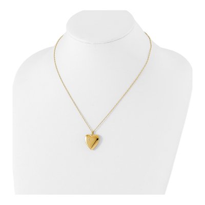 14K Gold-Filled Diamond Filled Star Heart Locket Pendant Necklace – view 4