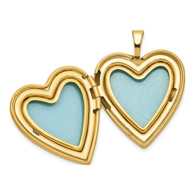14K Gold-Filled Filled Enamel I Love You Locket Pendant Necklace – view 6