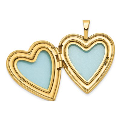 14K Gold-Filled Filled Heart Locket Pendant Necklace – view 6