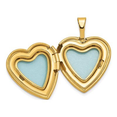 14K Gold-Filled Filled Heart Locket Pendant Necklace – view 6
