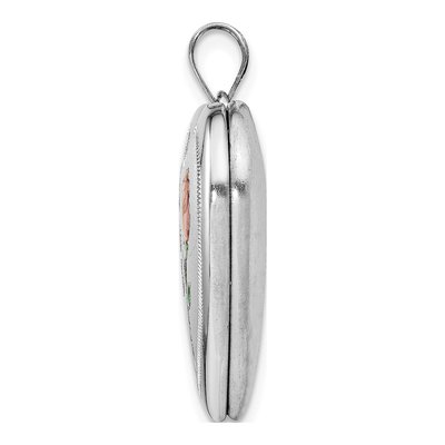 Sterling Silver Enameled Heart Locket – view 3