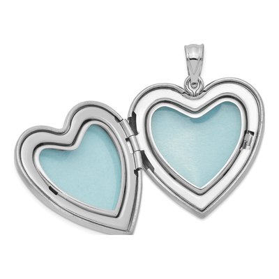 Sterling Silver Enameled Heart Locket – view 6