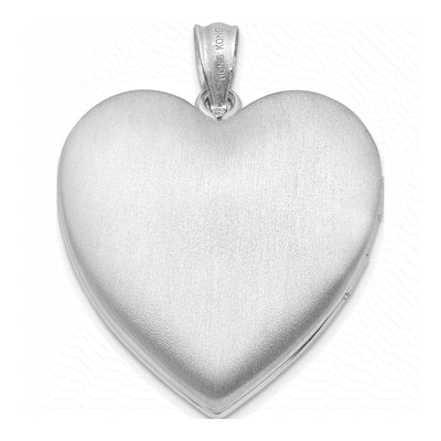 Sterling Silver Diamond Heart Locket – view 4