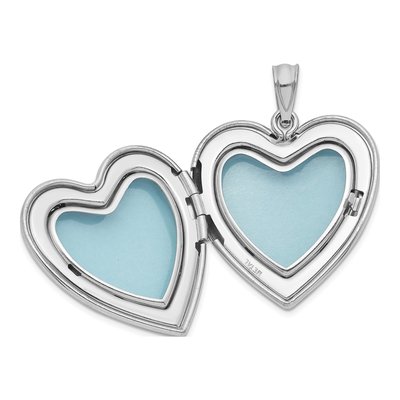 Sterling Silver Diamond Heart Locket – view 6