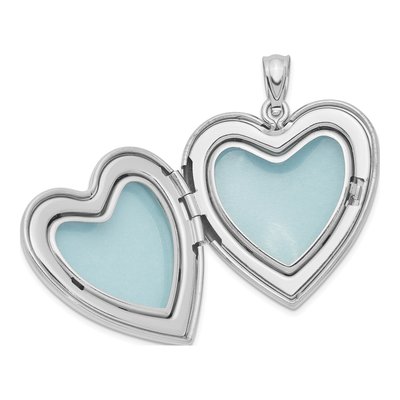 Sterling Silver Swirl Heart Locket – view 6
