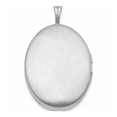 Sterling Silver Fleur de Lis Oval Locket – view 3