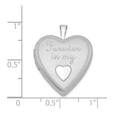 Sterling Silver Forever My Heart Locket – view 4