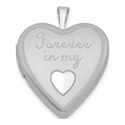 Sterling Silver Forever My Heart Locket