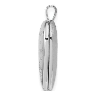 Sterling Silver Footprints Heart Locket – view 3