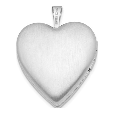 Sterling Silver Footprints Heart Locket – view 4