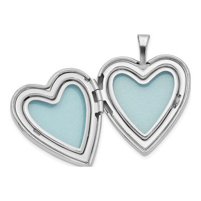 Sterling Silver Footprints Heart Locket – view 6