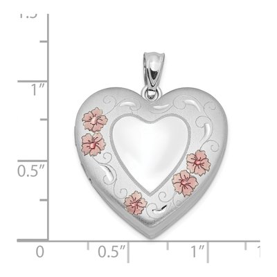 Sterling Silver Enameled Heart Locket – view 5