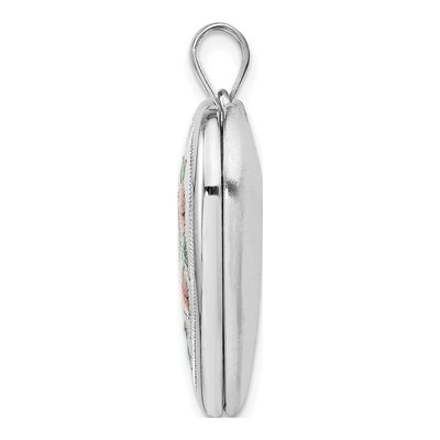 Sterling Silver Enameled Mom Heart Locket – view 3