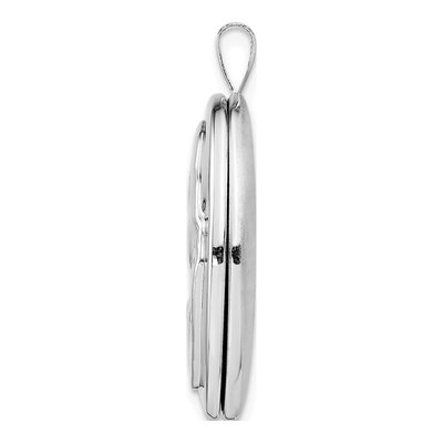 Sterling Silver Mother Baby Oval Locket – view 3