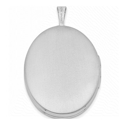Sterling Silver Mother Baby Oval Locket – view 4