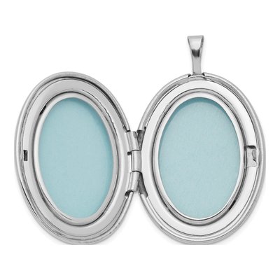 Sterling Silver Mother Baby Oval Locket – view 6