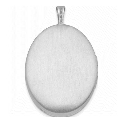 Sterling Silver Enameled Flower Scroll Oval Locket – view 4