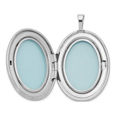 Sterling Silver Diamond Star Oval Locket – view 6