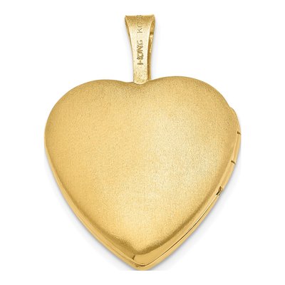 Gold-Plated Sterling Silver Diamond Heart Locket – view 4