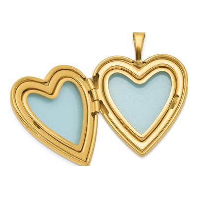 Gold-Plated Sterling Silver Diamond Heart Locket – view 6