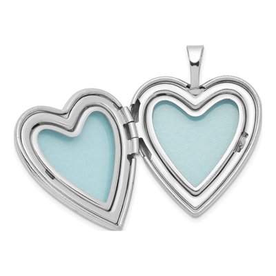 Sterling Silver Footprints Heart Locket – view 5