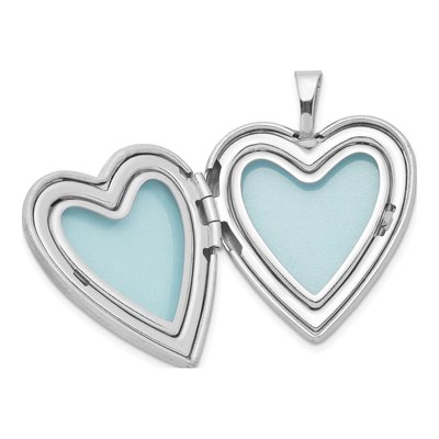 Sterling Silver Butterfly Heart Locket – view 6