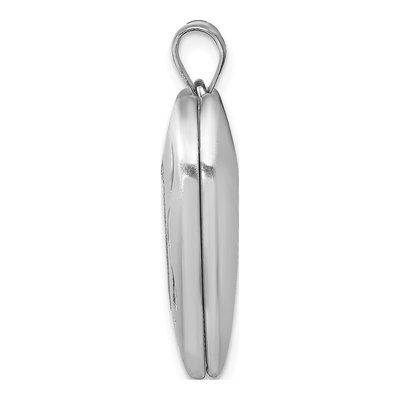Sterling Silver Diamond-Cut Heart Locket – view 3