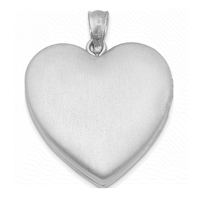 Sterling Silver Diamond Heart Locket – view 4