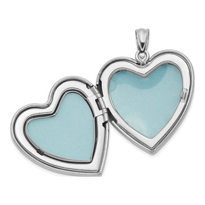 Sterling Silver Scrolled Heart Family Locket – view 3