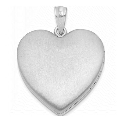 Sterling Silver Scrolled Heart Family Locket – view 4