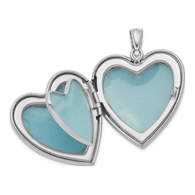 Sterling Silver Scrolled Heart Family Locket – view 6