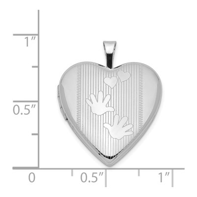 Sterling Silver Hands Heart Locket – view 5