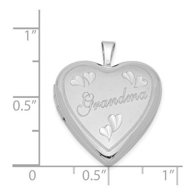 Sterling Silver Grandma Heart Locket – view 5