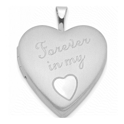 Sterling Silver 'forever My Heart' Photo Locket