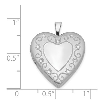 Sterling Silver Heart Photo Locket – view 5