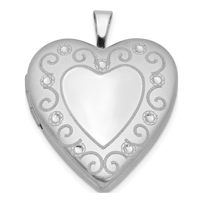 Sterling Silver Heart Photo Locket