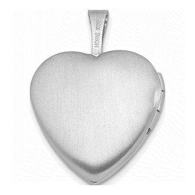 Sterling Silver Diamond Star Heart Locket – view 4
