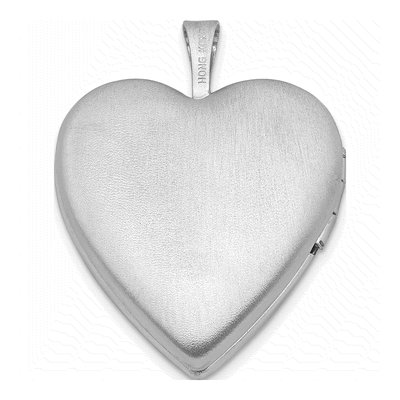 Sterling Silver Diamond Heart Locket – view 4