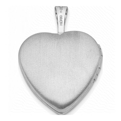 Sterling Silver Diamond Heart Locket – view 4
