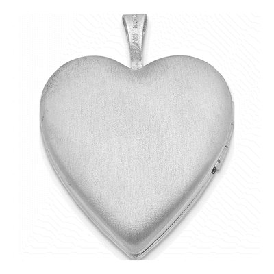Sterling Silver Textured Heart Locket – view 4