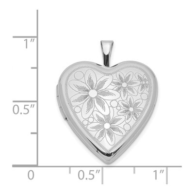 Sterling Silver Textured Heart Locket – view 5