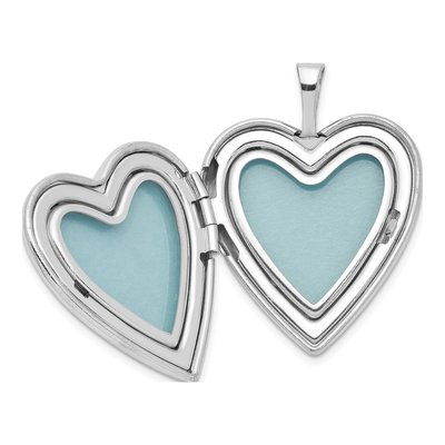 Sterling Silver Textured Heart Locket – view 6